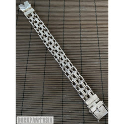 Anchor solid 925 sterling silver bracelet chain mens heavy wide chain