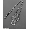 Срібний чоловічий натільний хрестик Свята Трійця. Микола Чудотворець